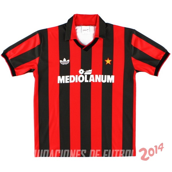 Retro Camiseta De AC Milan de la Seleccion Primera 1991-1992