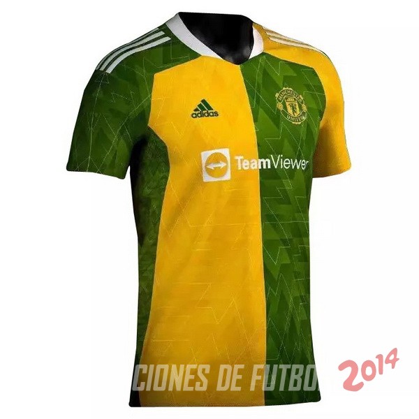 Entrenamiento Manchester United 2021/2022 Verde Amarillo