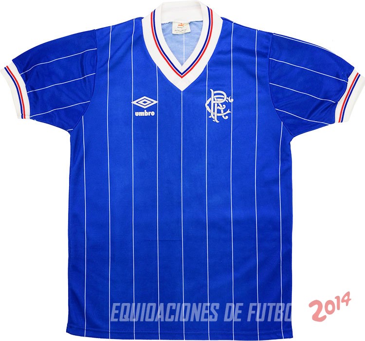 Retro Camiseta De Glasgow Rangers de la Seleccion Primera 1982/1983