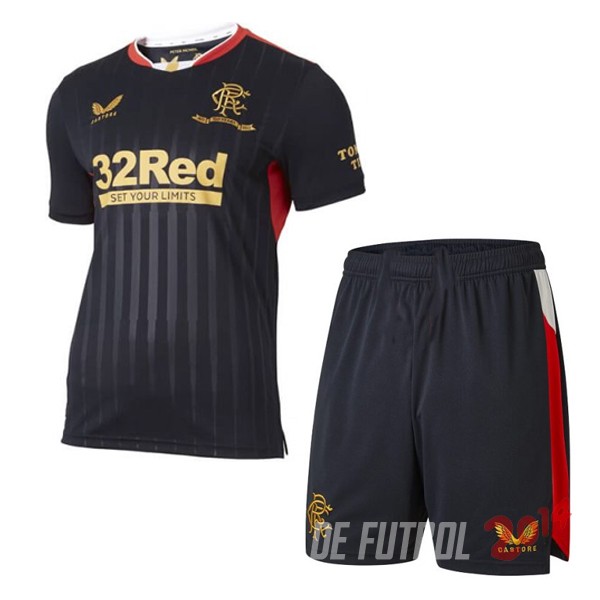 Camiseta Del Conjunto Completo Hombre Glasgow Rangers Segunda Equipacion 2021/2022