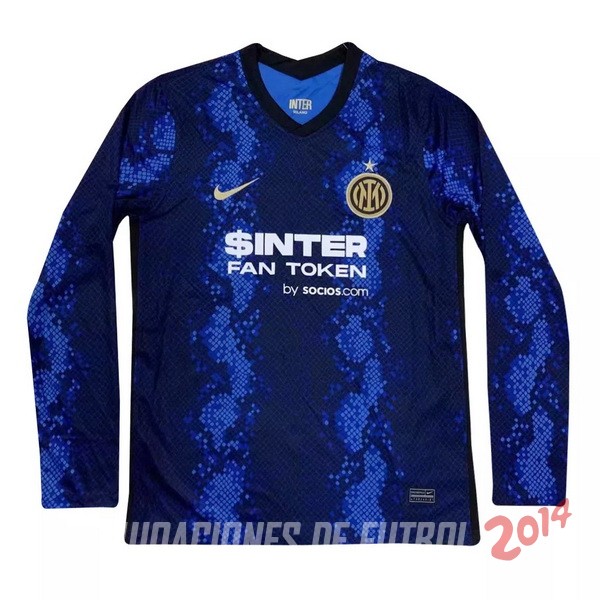 Camiseta Del Inter Milan Manga Larga Primera 2021/2022