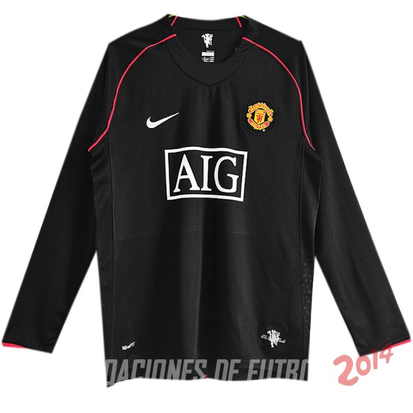 Retro Camiseta De Manchester United de la Seleccion Segunda Manga Larga 2007/2008