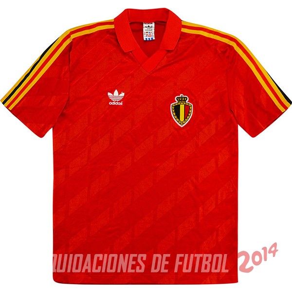 Retro Camiseta De Belgica de la Seleccion Primera 1986