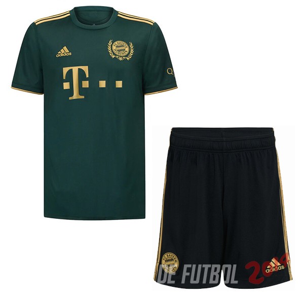Camiseta Del Conjunto Completo Hombre Bayern Múnich Especial 2021/2022 Verde