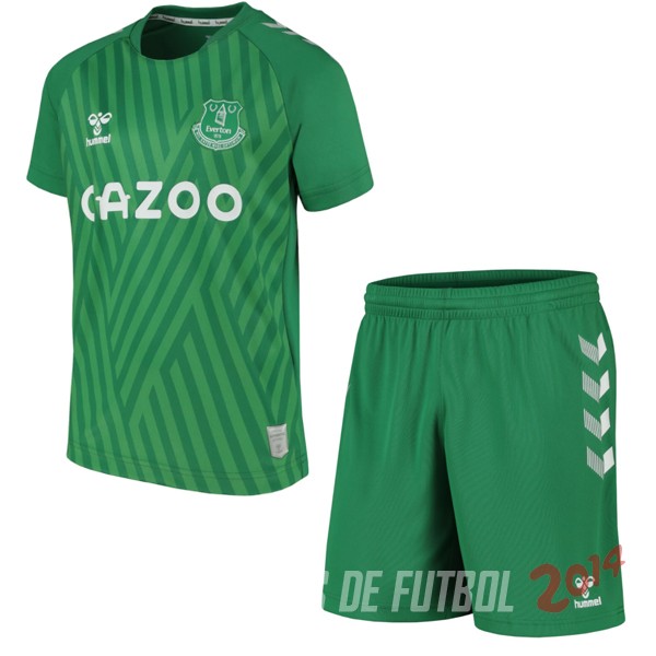 Camiseta Del Conjunto Completo Everton Ninos Portero 2021/2022 Verde