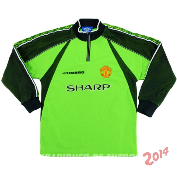 Retro Camiseta De Manchester United de la Seleccion Portero 1998/1999 Verde