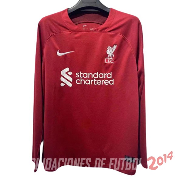 Camiseta Del Liverpool Manga Larga Primera Equipacion 2022/2023