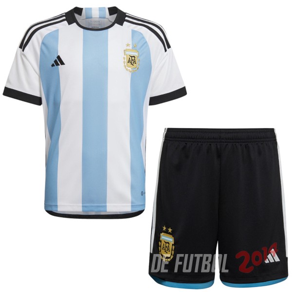 Camiseta Del Argentina Nino Primera 2022
