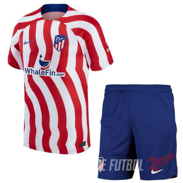 Camiseta Del Conjunto Completo Atletico Madrid Nino Primera 2022/2023