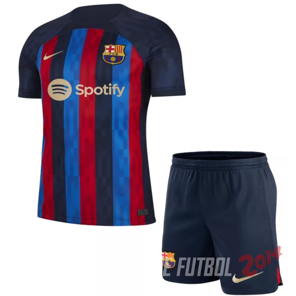 Camiseta Del Conjunto Complet Barcelona Nino Primera 2022/2023