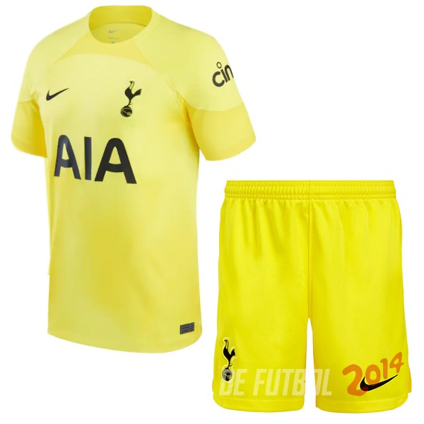 Camiseta Del Portero Tottenham Hotspur Conjunto Completo Hombre 2022/2023 Amarillo