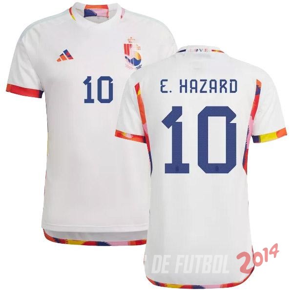 NO.10 E.Hazard Camiseta De Belgica de la Seleccion Seconda Copa del mundo 2022