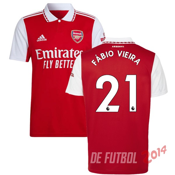 NO.21 Fábio Vieira Camiseta Del Arsenal Primera 2022/2023