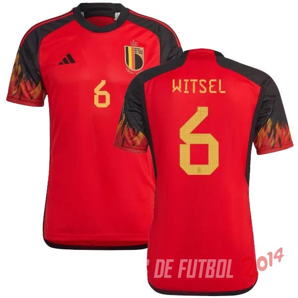 NO.6 Witsel Camiseta De Belgica de la Seleccion Primera Copa del mundo 2022