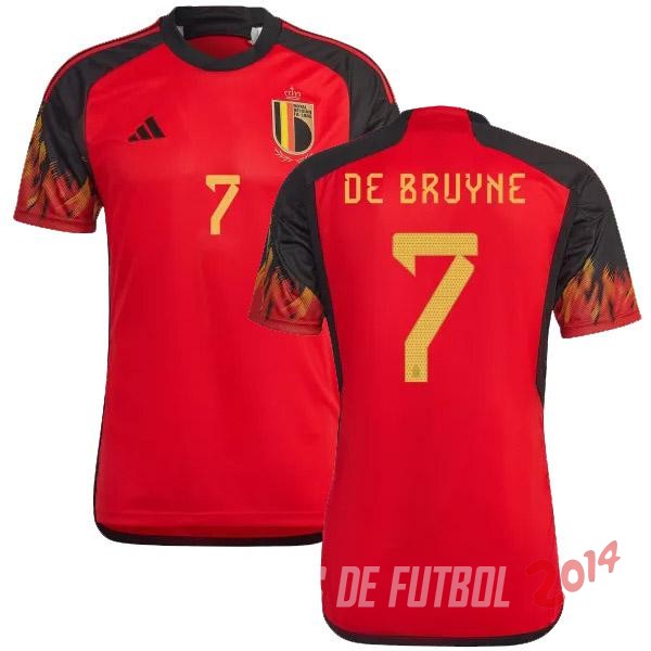 NO.7 De Bruyne Camiseta De Belgica de la Seleccion Primera Copa del mundo 2022