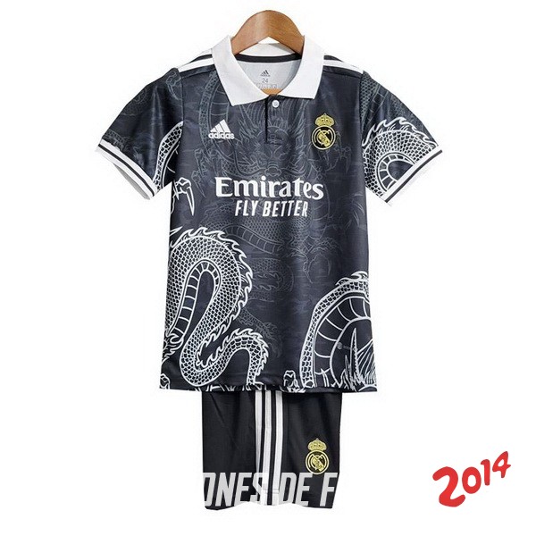 Camiseta Del Conjunto Completo Real Madrid Ninos Especial Negro 2023/2024