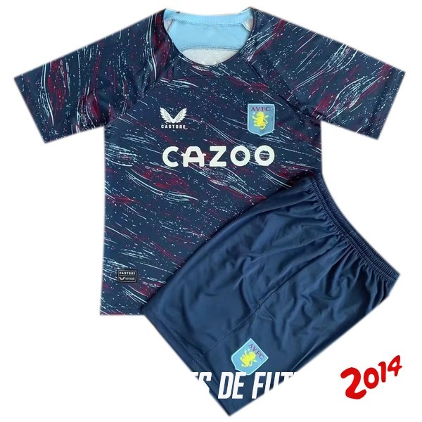 Camiseta Del Conjunto Completo Hombre Aston Villa Concepto Azul Marino 2023/2024