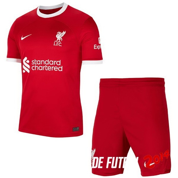 Camiseta Del Conjunto Completo Hombre Liverpool Primera 2023/2024