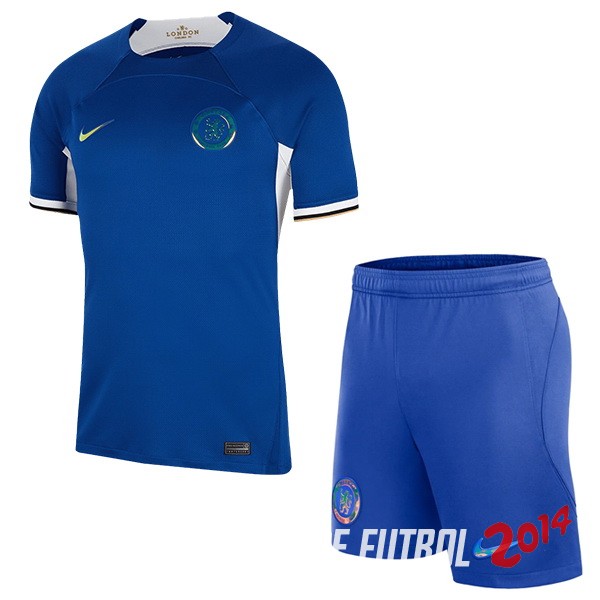 Camiseta Del Conjunto Completo Chelsea Nino Primera 2023/2024