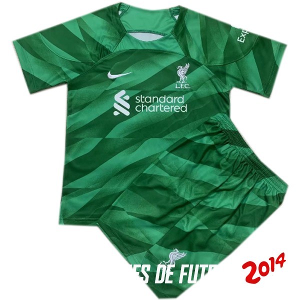 Camiseta Del Conjunto Completo Hombre Liverpool Portero Verde 2023/2024