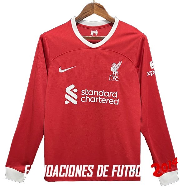Tailandia Camiseta Del Hombre Liverpool Primera Manga Larga 2023/2024