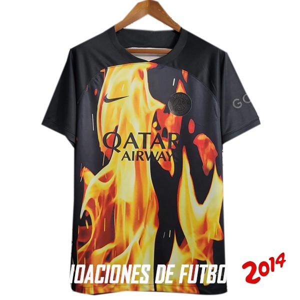 Tailandia Camiseta Del Paris Saint Germain Especial Negro Amarillo 2023/2024