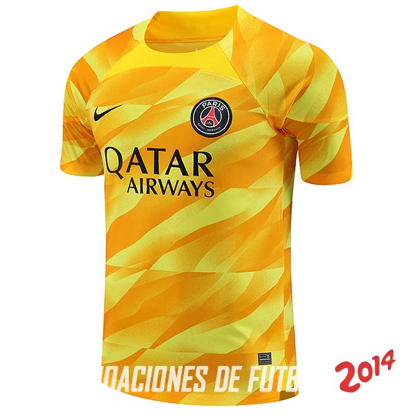Tailandia Camiseta Del Paris Saint Germain Portero 2023/2024 Amarillo
