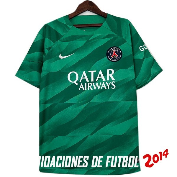 Tailandia Camiseta Del Paris Saint Germain Portero 2023/2024 Verde