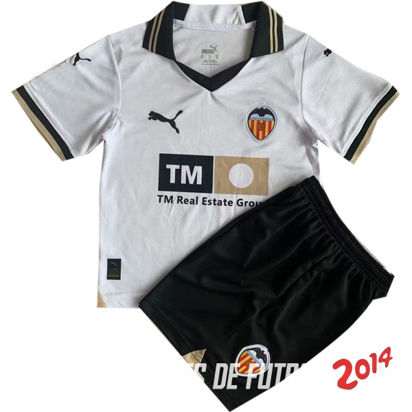 Camiseta Del Conjunto Completo Valencia Nino Primera 2023/2024