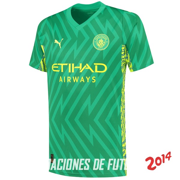 Tailandia Camiseta Del Manchester City Portero 2023/2024 Verde