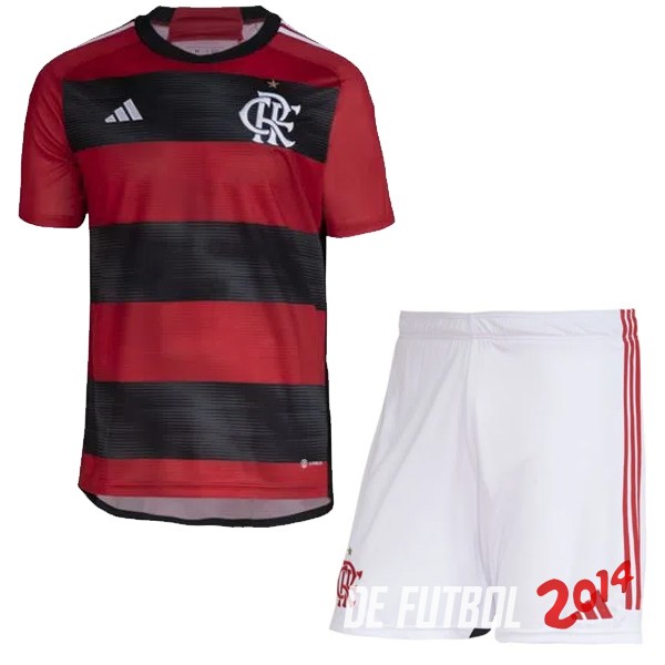 Camiseta Del Conjunto Completo Flamengo Nino Primera 2023/2024