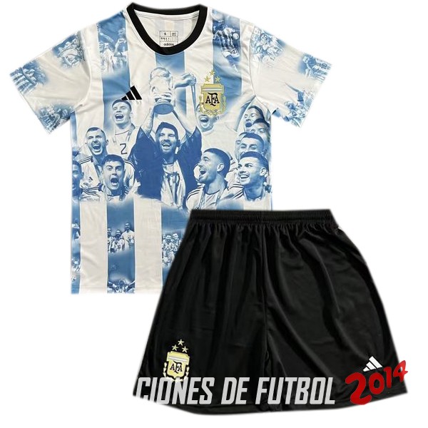 Camiseta Del Conjunto Completo Hombre Argentina Especial Blanco 2023