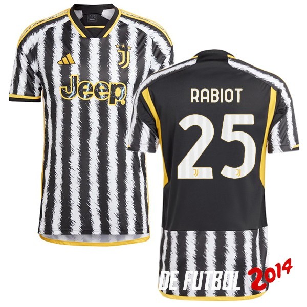 NO.25 Rabiot de Tailandia Camiseta Del Juventus Primera Equipacion 2023/2024