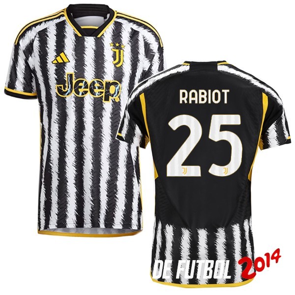 NO.25 Rabiot de Tailandia Jugadores Camiseta Del Juventus Primera Equipacion 2023/2024