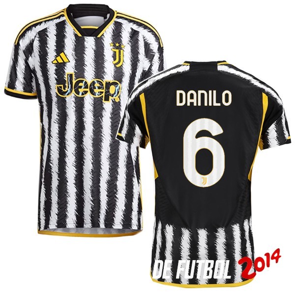NO.6 Danilo de Tailandia Jugadores Camiseta Del Juventus Primera Equipacion 2023/2024
