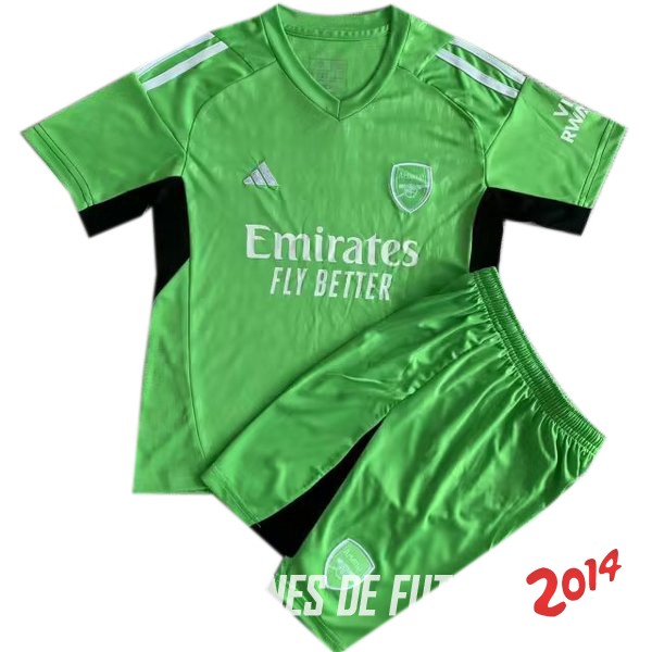 Camiseta Del Conjunto Completo Hombre Arsenal Portero Verde 2023/2024