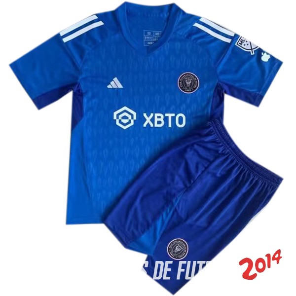 Camiseta Del Conjunto Completo Inter Miami Nino Portero Azul 2023/2024
