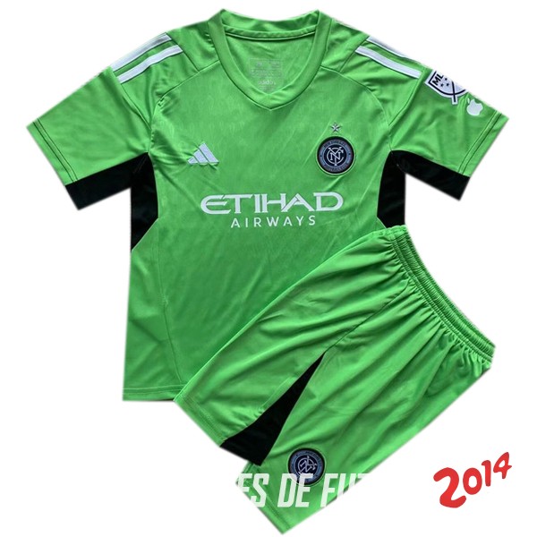 Camiseta Del Conjunto Completo New York City Nino Portero Verde 2023/2024