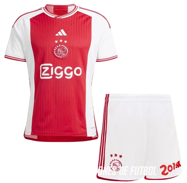 Camiseta Del Conjunto Completo Ajax Nino Primera 2023/2024