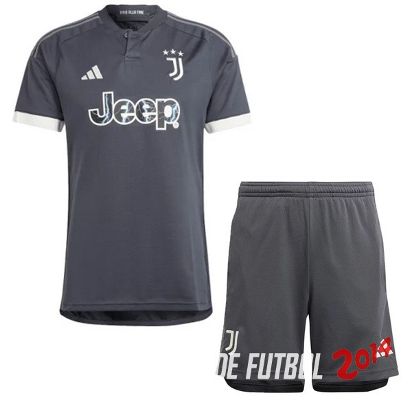Camiseta Del Conjunto Completo Juventus Nino Tercera 2023/2024