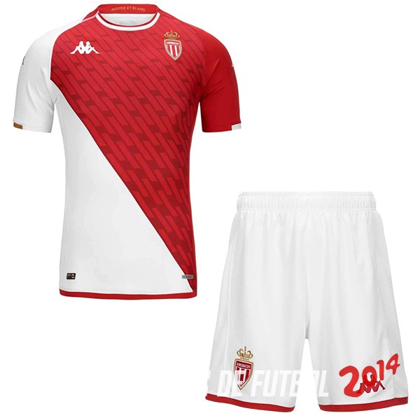 Camiseta Del AS Monaco Nino Primera 2023/2024