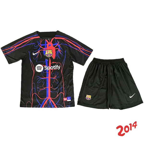 Camiseta Del Conjunto Completo Hombre Barcelona Especial 2023/2024 Negro Purpura