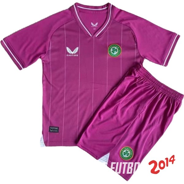 Camiseta Del Conjunto Completo Hombre Irlanda Portero 2023 Purpura