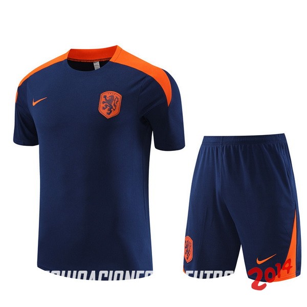 Entrenamiento Conjunto Completo Países Bajos 2024 Azul Naranja
