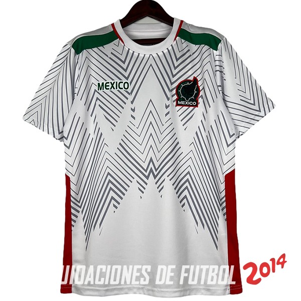 Tailandia Camiseta Del Mexico Previo al partido 2024 Blanco