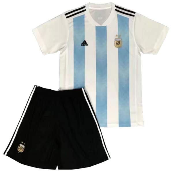 Camiseta Del Conjunto Completo Argentina Nino Primera Equipacion 2018