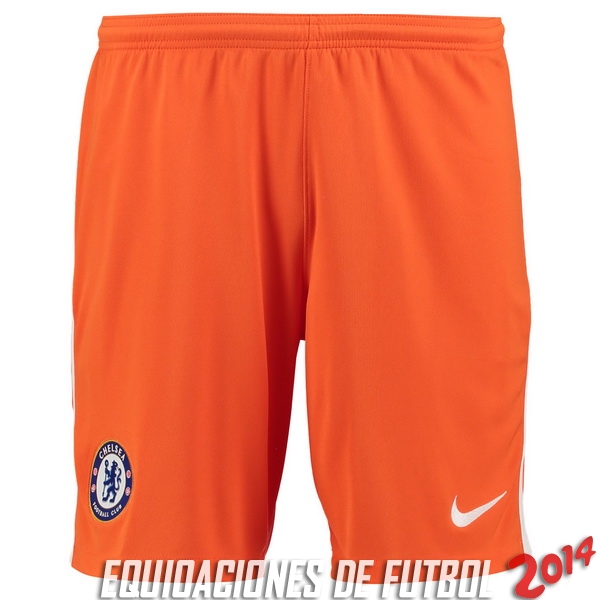 Camiseta Del Portero Chelsea Pantalones 2017/2018 Naranja