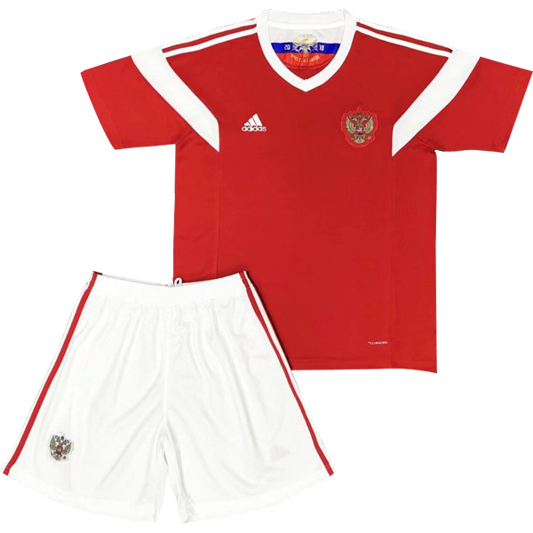 Camiseta Del Conjunto Completo Rusia Nino Primera Equipacion 2018