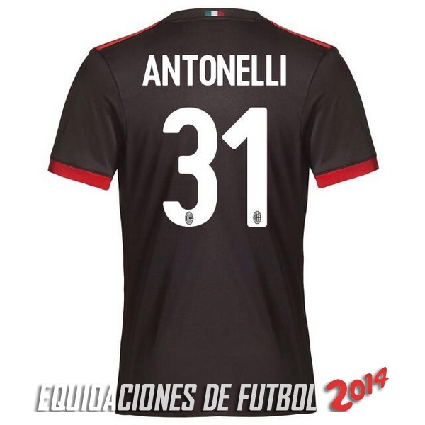 Antonelli de Camiseta Del AC Milan Tercera Equipacion 2017/2018
