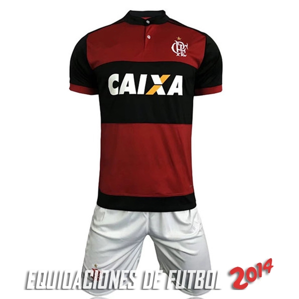Camiseta Del Conjunto Completo Flamengo Primera Nino 2017/2018